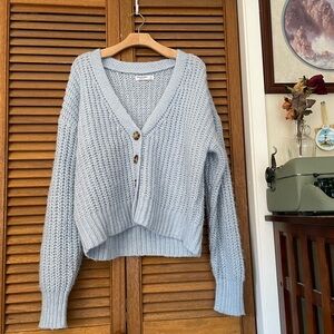 ✨ Adorable Baby Blue Knit Sweater w/ Buttons ✨